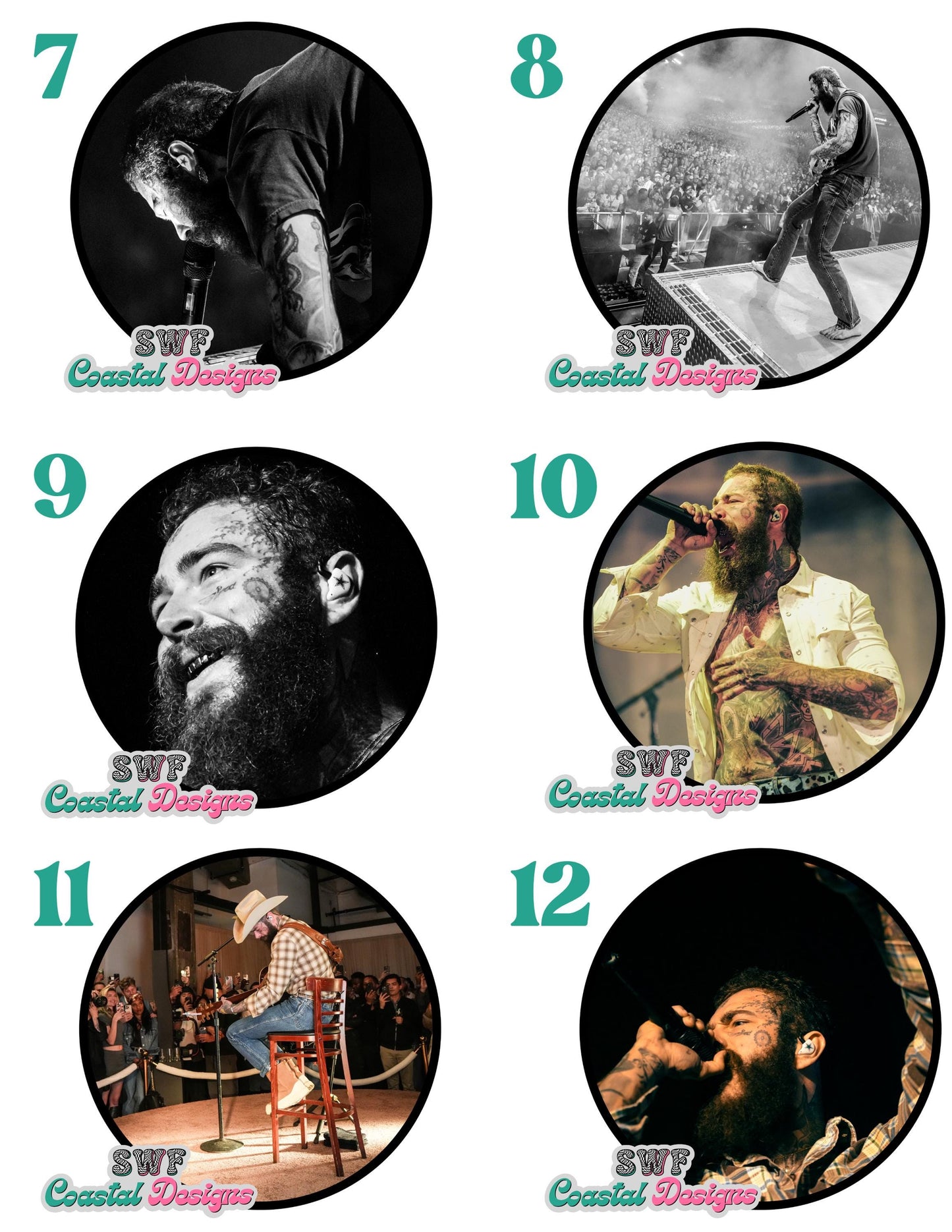 Classic Rock Car Freshie Cardstock, Car Freshie Images