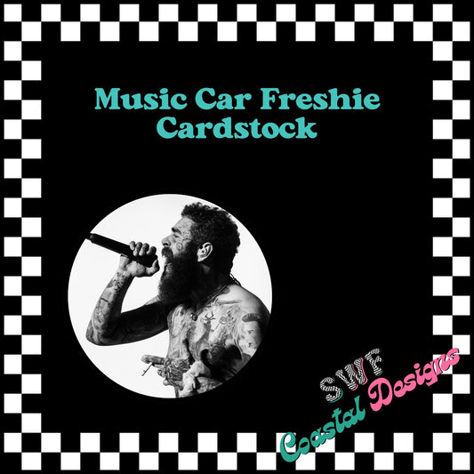 Classic Rock Car Freshie Cardstock, Car Freshie Images